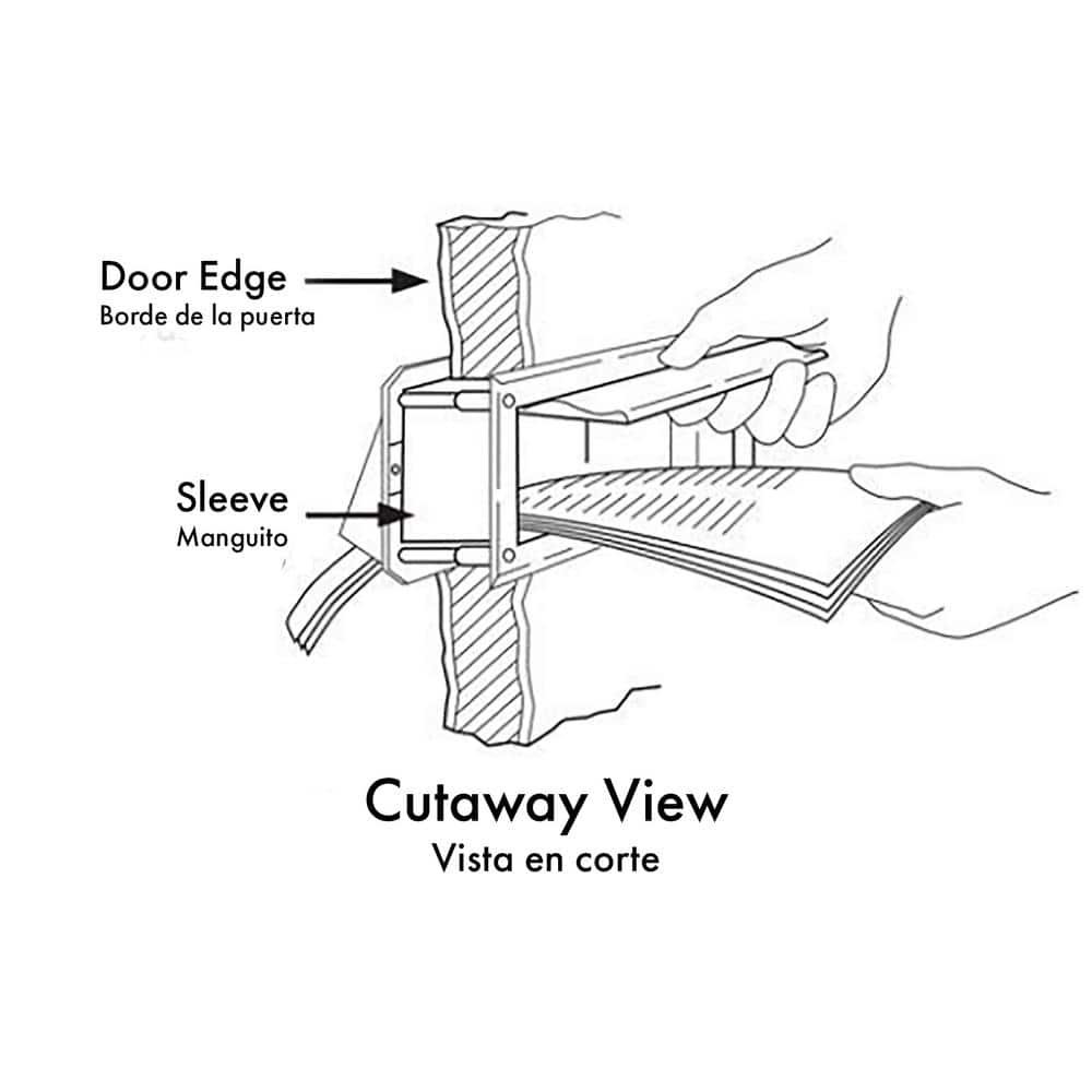 Mail Slot Sleeve Accessory, Stainless Steel - Hercitys