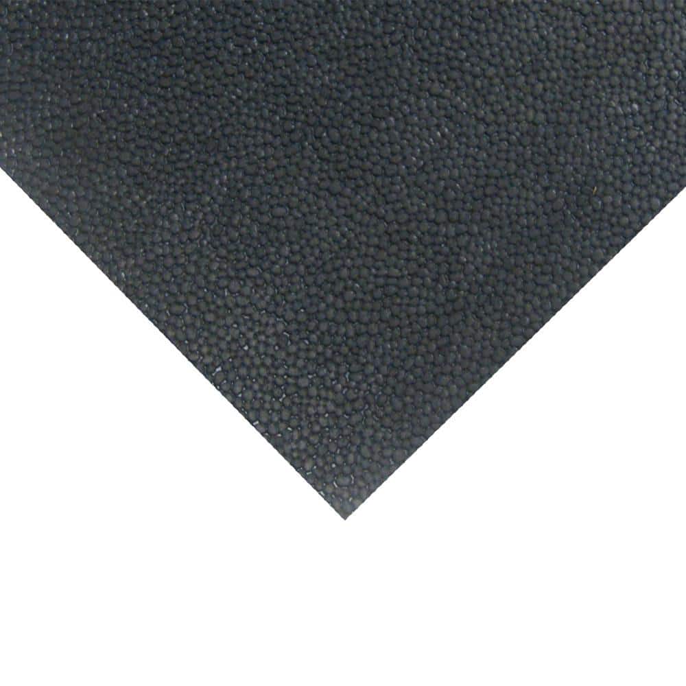 Tuff-n-Lastic Runner Mat 1/8 in. T x 4 ft. W x 3 ft. L Black Rubber Flooring (12 sq. ft.) - Hercitys