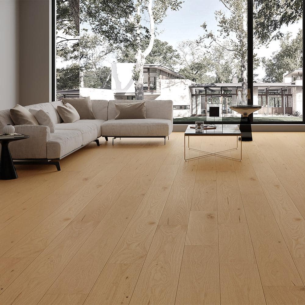 Whispering Newbury 1/2 in. T x 7.5 in. W Tongue and Groove Wire Brushed Engineered Hardwood Flooring (31.09 sq.ft./case) - Hercitys