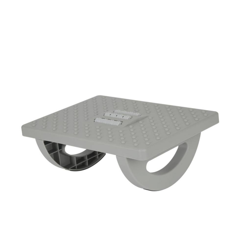 Gray Comfortable Ergonomic Rocking Foot Rest with Foot Massage Feet Stand for Office and Home - Hercitys