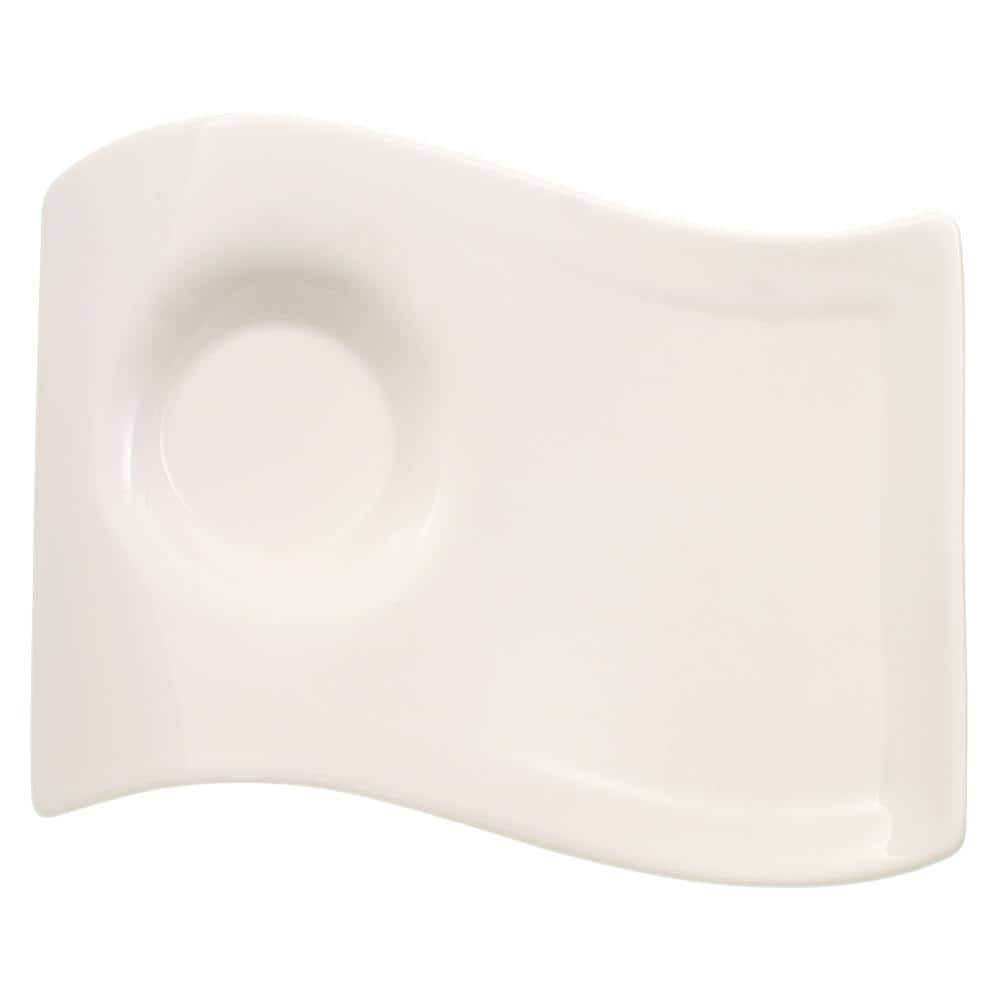 New Wave Caffe White Porcelain Large Party Plate - Hercitys