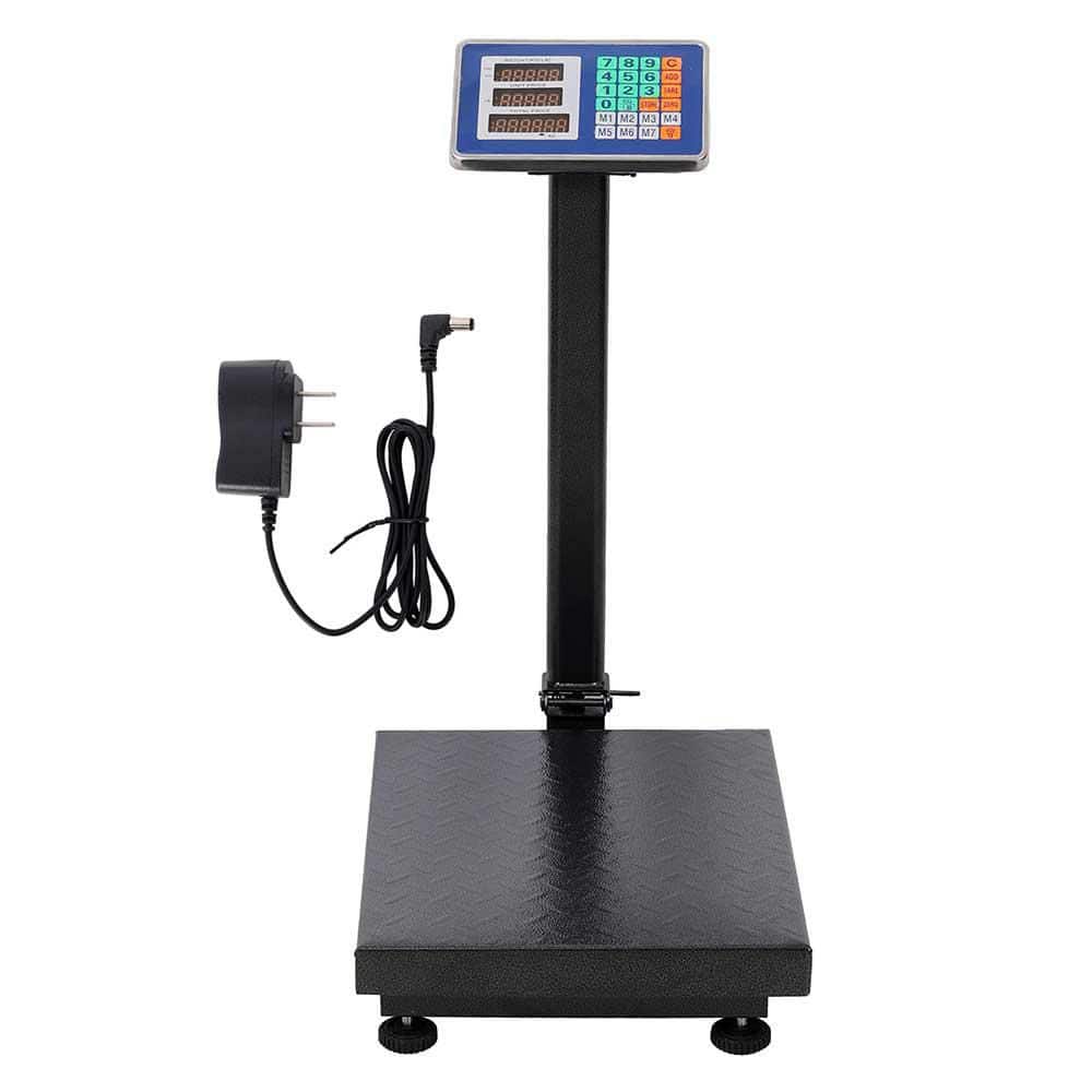 660 lbs Weight Computing Food Scale with LB/KG, Tare, Price Calculator, and LCD Digital Display LED Type in Black - Hercitys