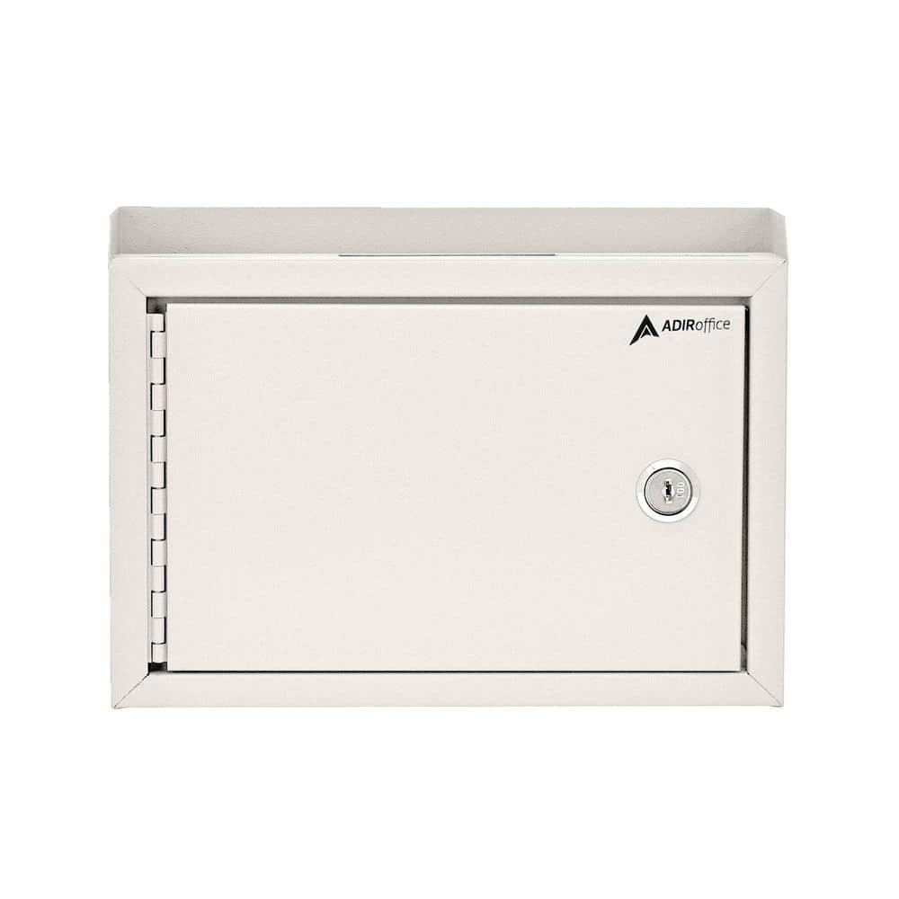 Medium Size White Steel Multi-Purpose Suggestion Drop Box Mailbox - Hercitys