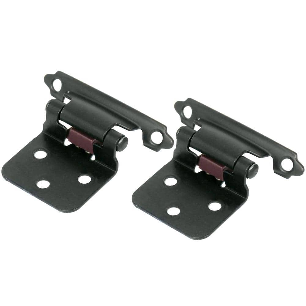 Face Frame Oil Rubbed Bronze Full Inset Self-Closing Hinge (25 -Pack) - Hercitys
