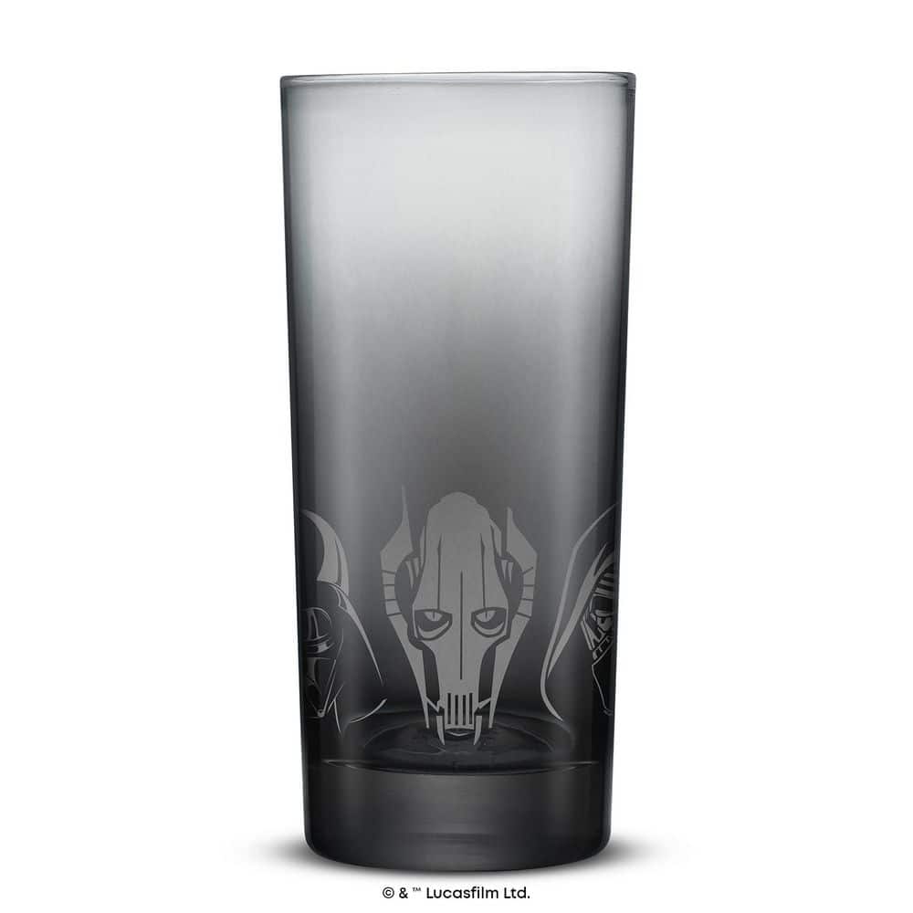 Star Wars Dark Side Tall Drinking Glasses, (Set of 4) 16 oz. - Hercitys