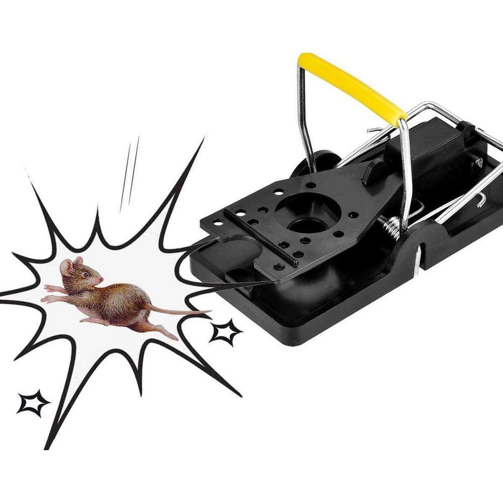 Indoor/Outdoor Mouse Insect Traps Safe for Family and Pet in Black ( 12-Paks) - Hercitys