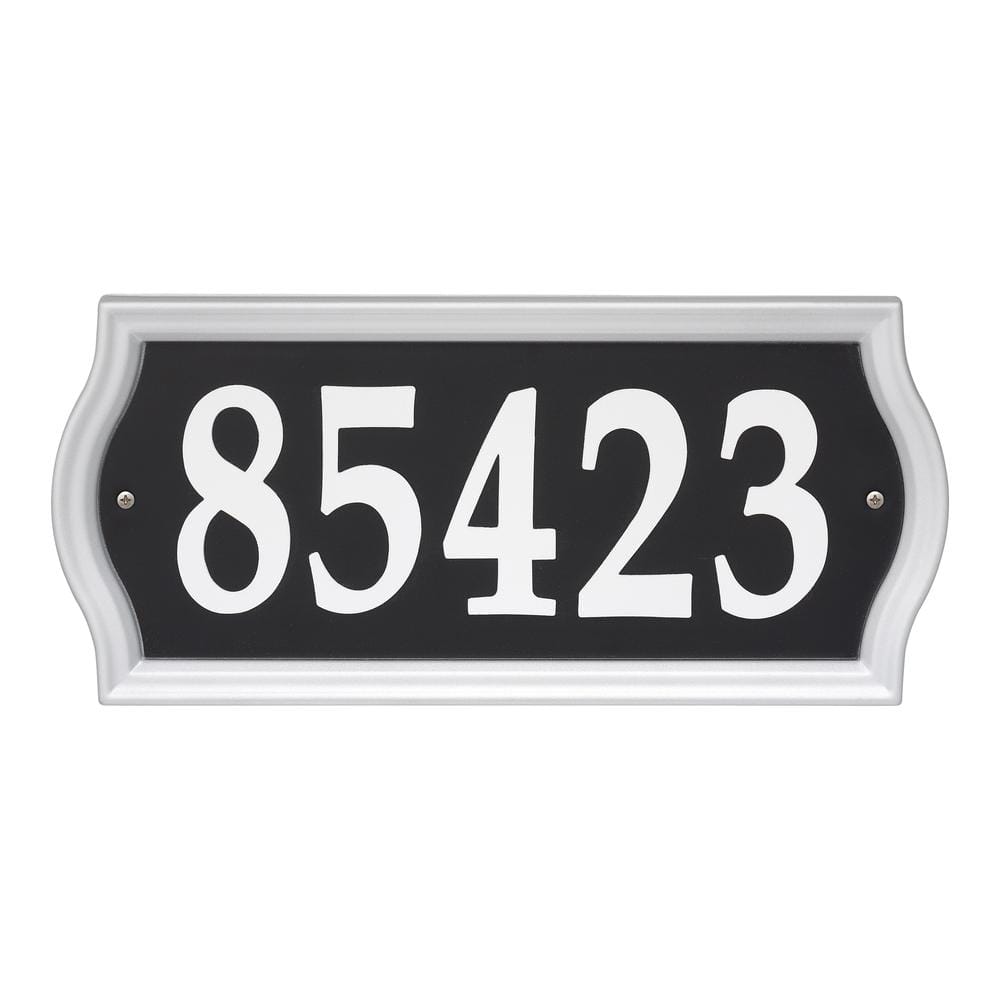 7 in. x 15.5 in. Rectangle Nite Bright Ashland Reflective Address Numbers Sign - Hercitys