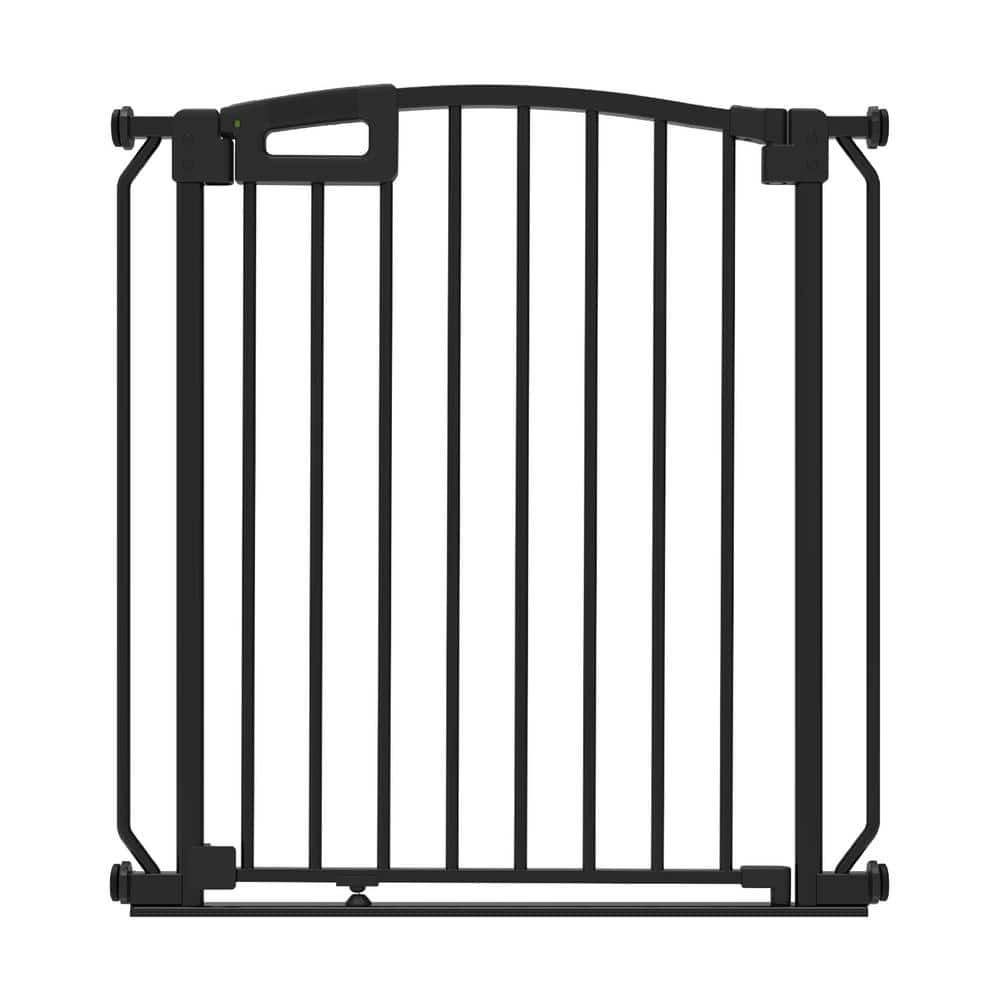 Black Ultimate Pressure Mounted Safety Gate 31 .1 in. Tall, 28.7 in. – 32.2 in. Wide - Hercitys