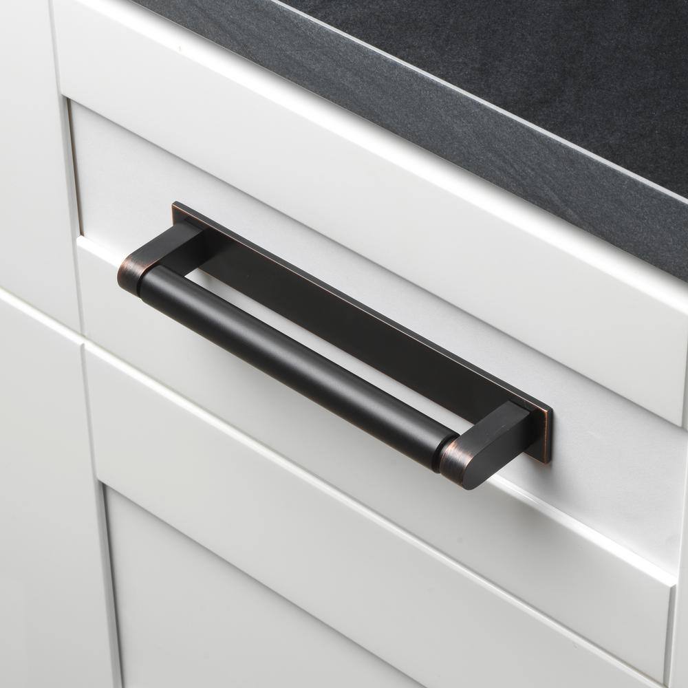 7-1/4 in. Squared Cabinet Backplate 6-1/4 in. Center to Center, 7342-160-ORB - Hercitys