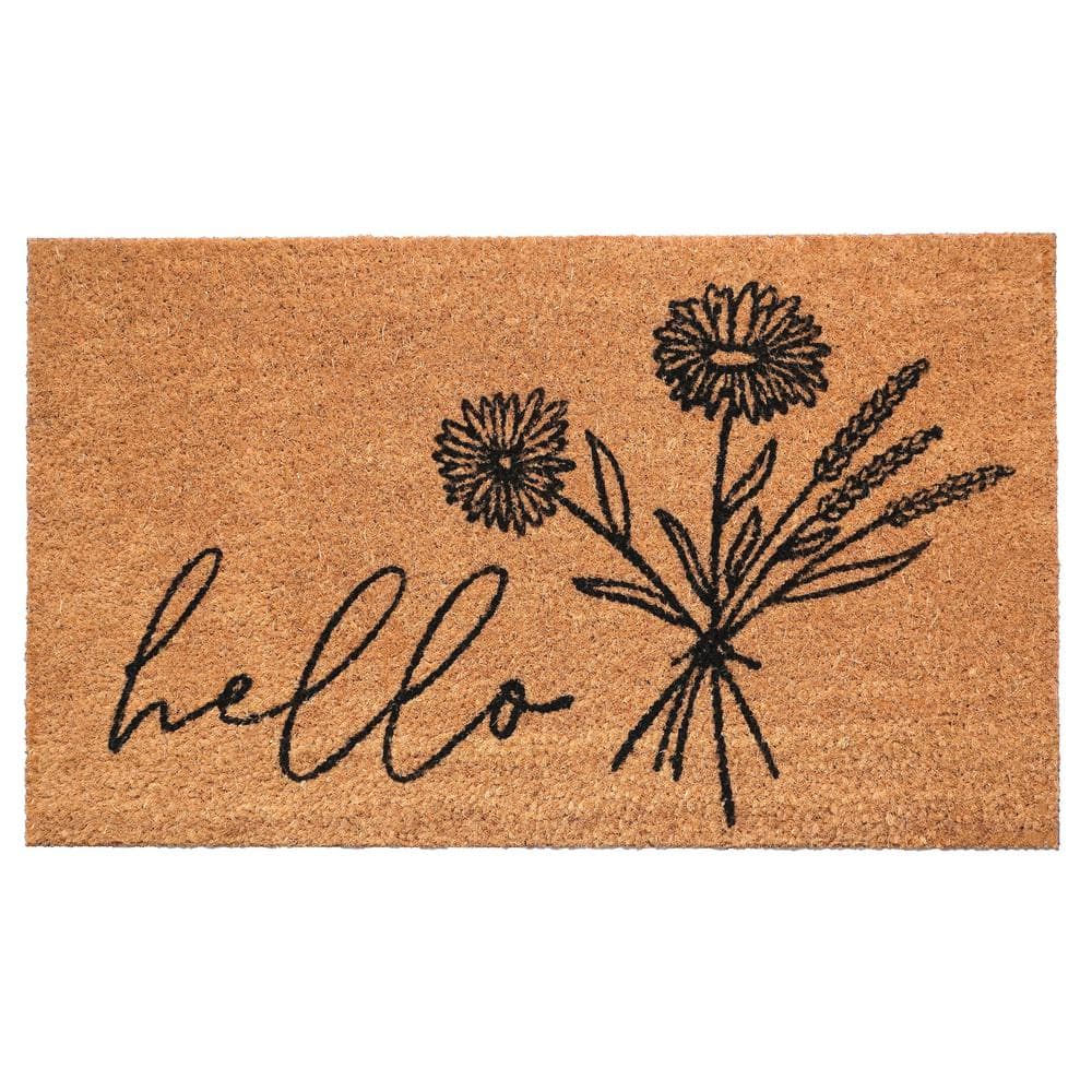 WildFlower Bouquet Doormat, 24″ x 48″ - Hercitys