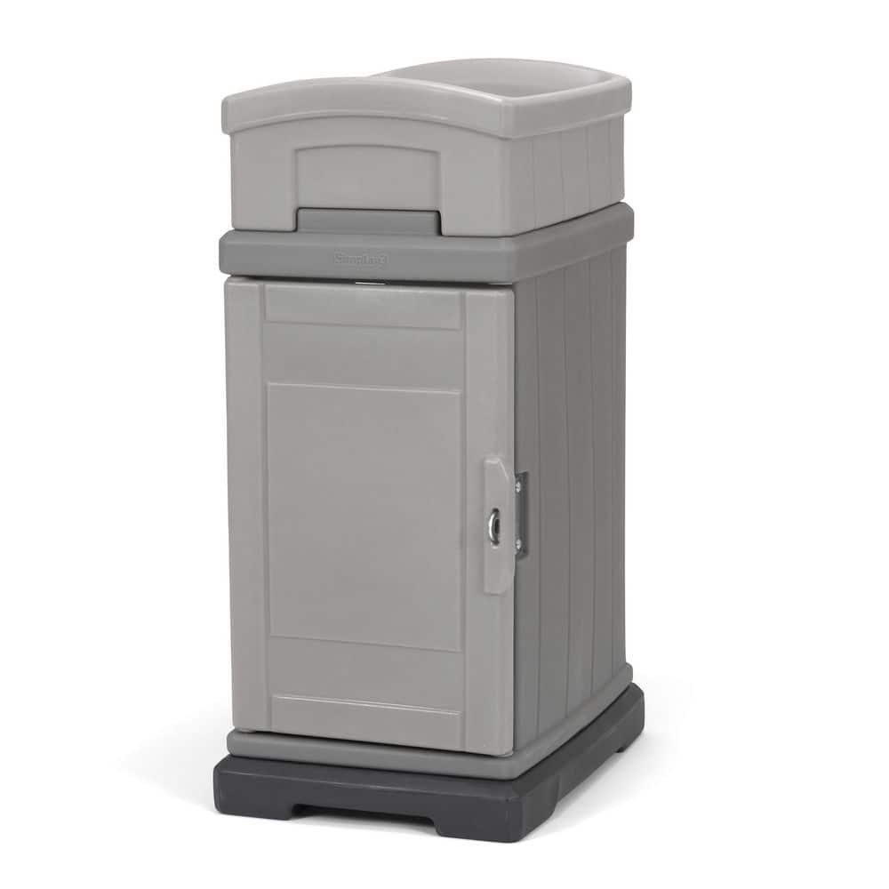 Hide Away Lockable Parcel Delivery and Storage Box in Grey - Hercitys