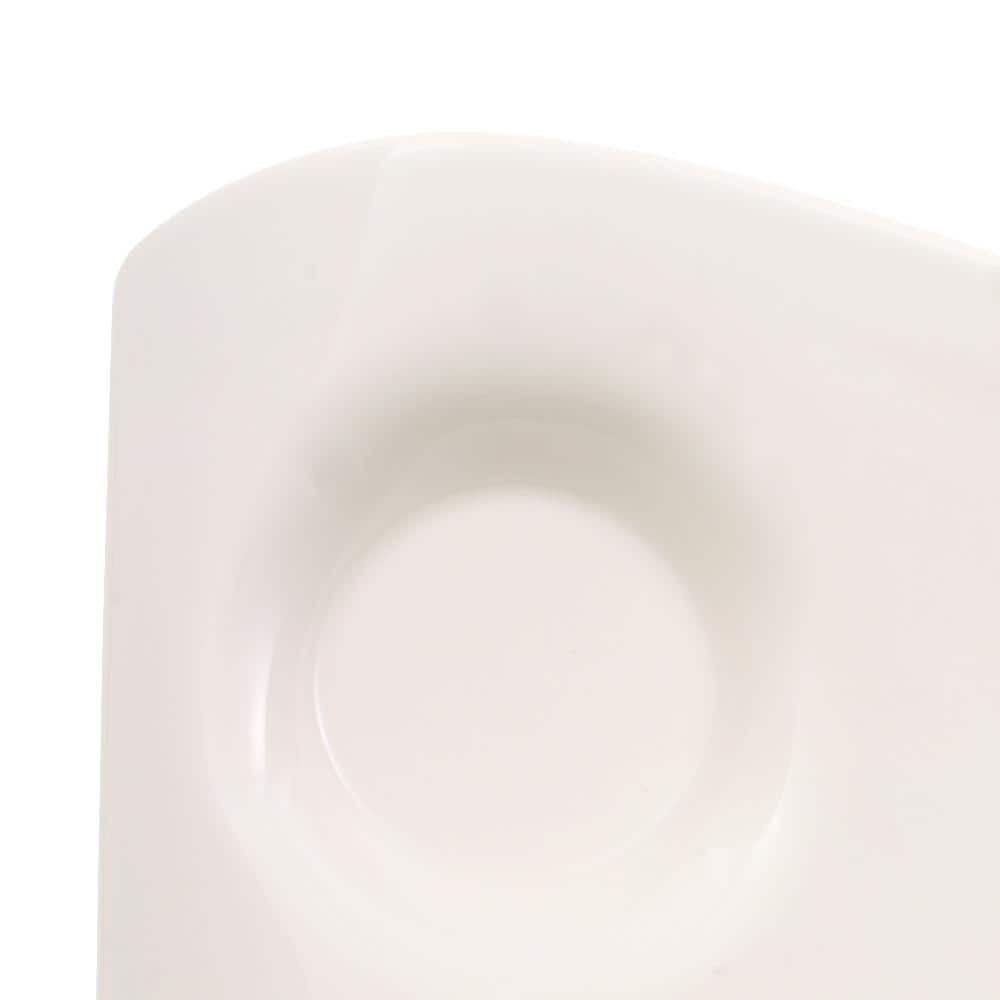 New Wave Caffe White Porcelain Large Party Plate - Hercitys