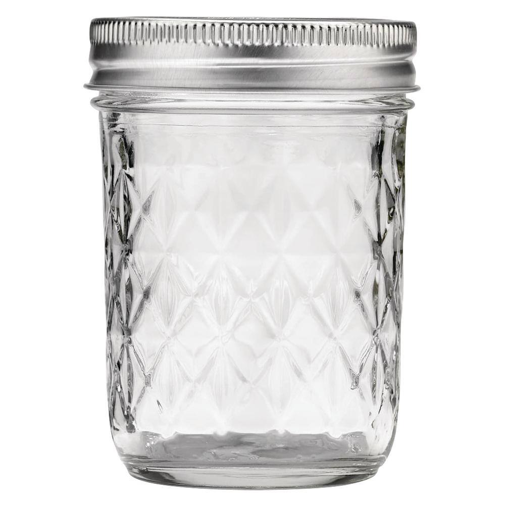 8 oz. Regular Mouth Glass Canning Jar (2 packs of 12) - Hercitys