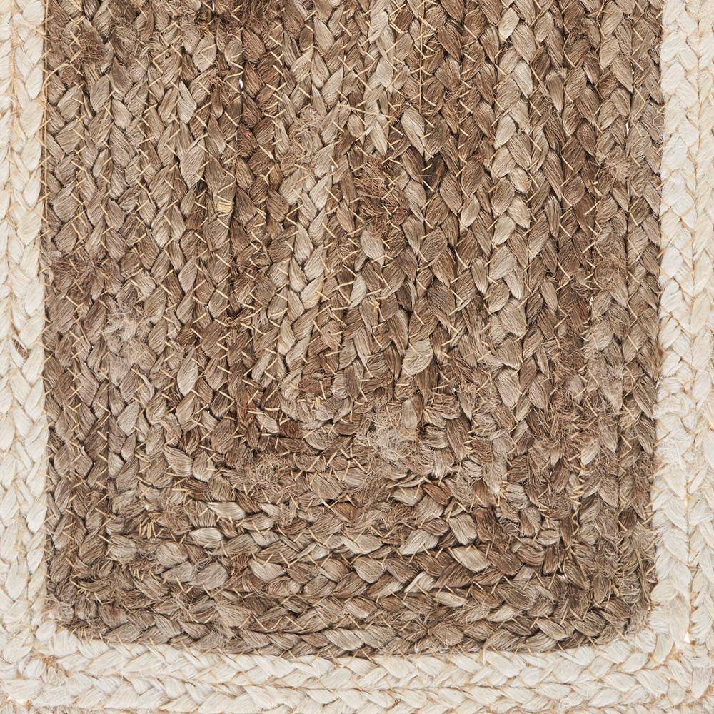Bordered Bleach/Natural 19 in. x 13 in. Organic Jute Placemat (Set of 4) - Hercitys