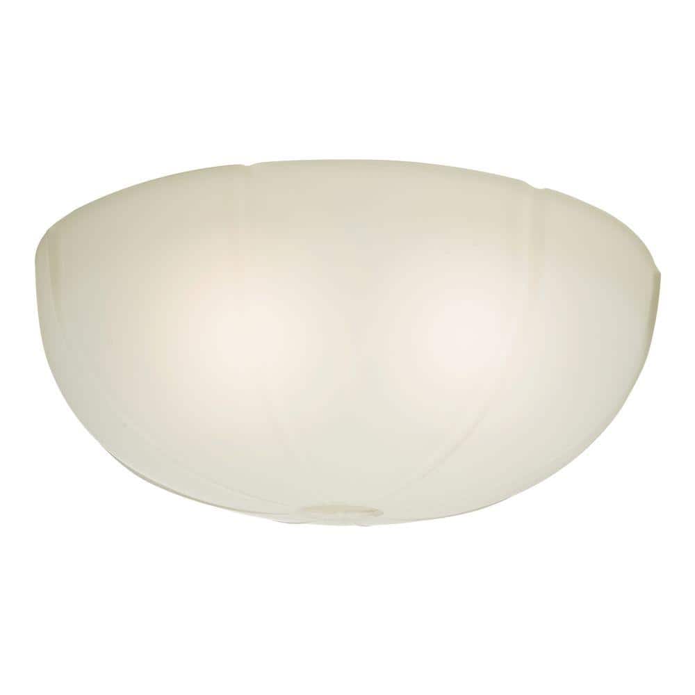 Transitional Cased White Ribbed Glass Bowl for 99023 - Hercitys