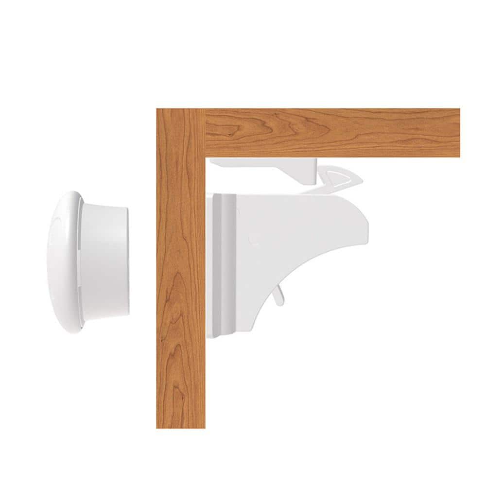 Baby Locks Magnetic Cabinet Locks Children Proof Cupboard Drawers Latches Adhesive (12 Locks +2 Keys +1 Stand) - Hercitys