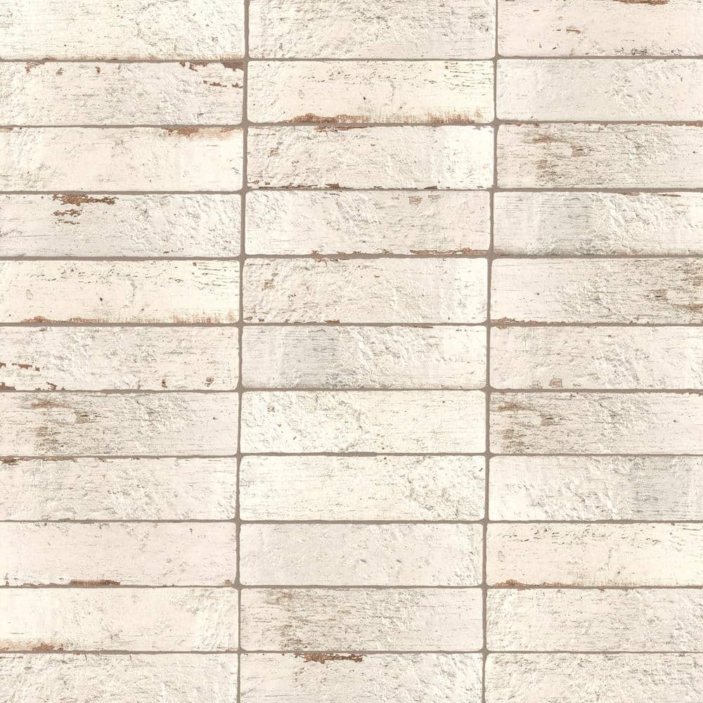 Sequoia Blanc 2-1/2 in. x 9-7/8 in. Ceramic Wall Tile (5.76 sq. ft./Case) - Hercitys