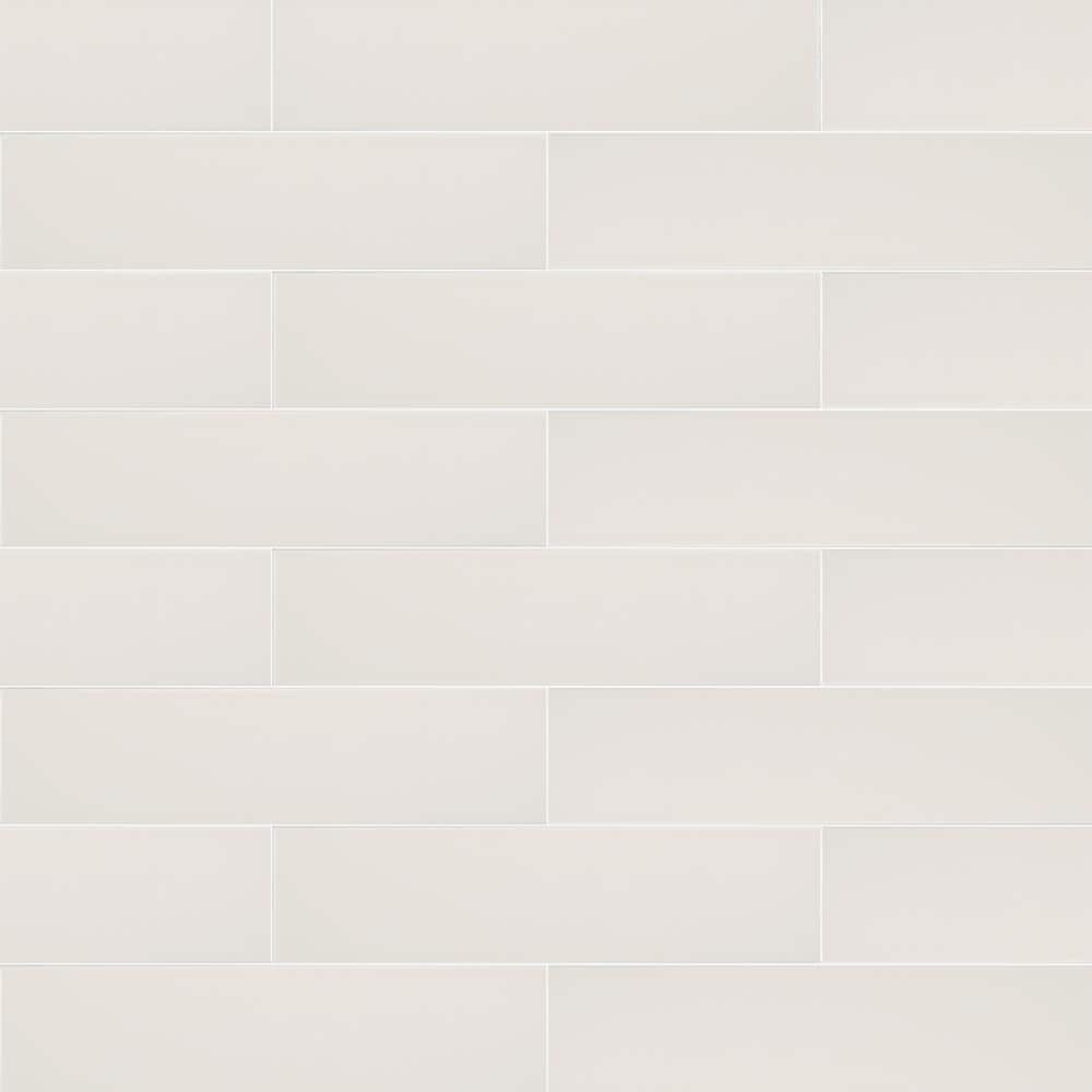 Streamline Buff White Matte 4 in. x 16 in. Ceramic Wall Tile (10.39 sq. ft./ Case) - Hercitys