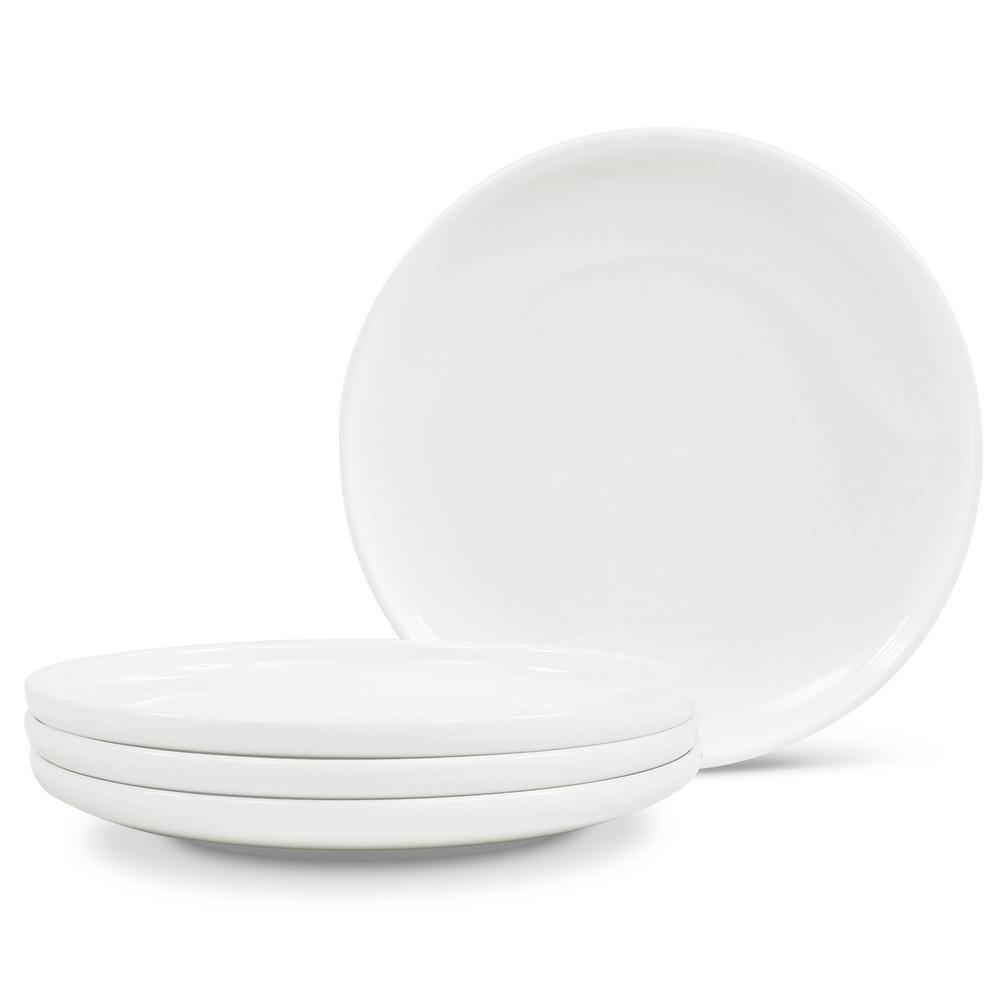 Marc Newson 8.25 in. (White) Bone China Salad Plates, (Set of 4) - Hercitys