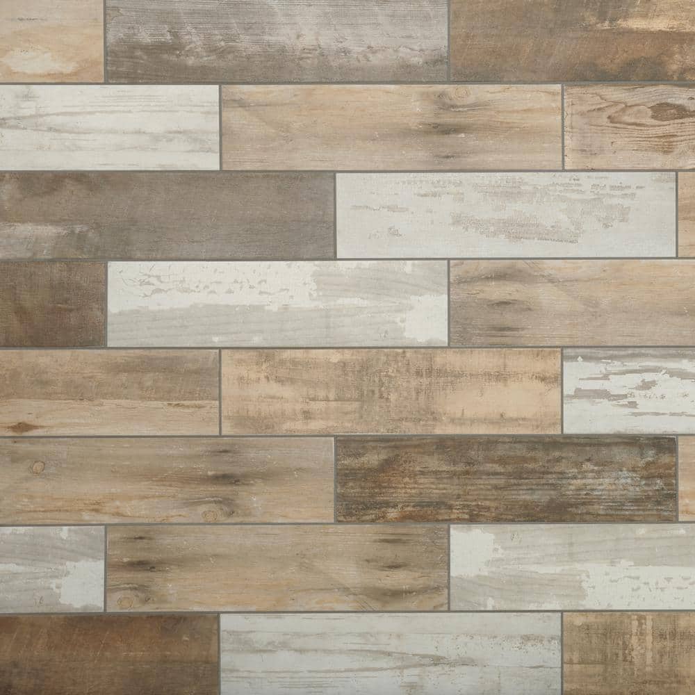 Montagna Wood Vintage Chic 6 in. x 24 in. Porcelain Floor and Wall Tile (392.31 sq. ft. / pallet) - Hercitys
