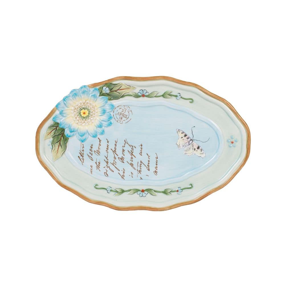 Toulouse Blue Appetizer Plates (Set of 4) - Hercitys