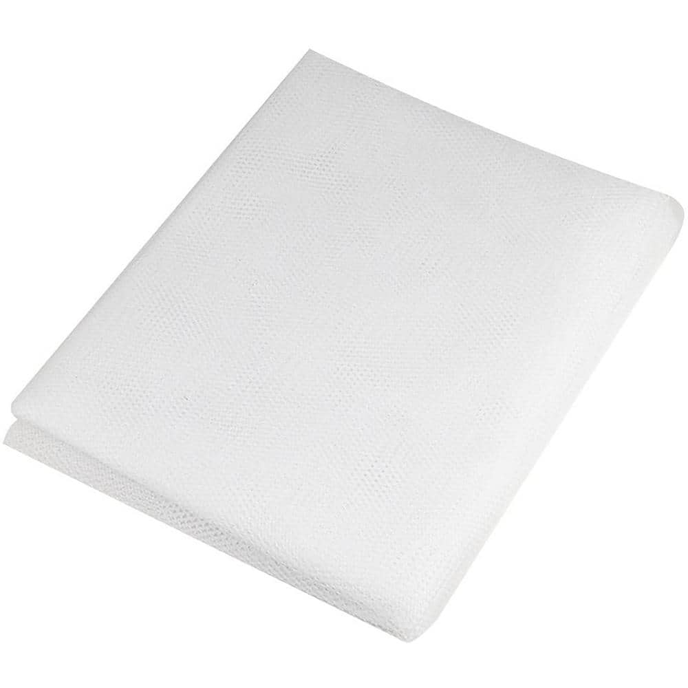 6.5 ft. x 30 ft. Outdoor Insect Barrier Netting Biological Pest Control for Bird Lawn Insect, White, (2-Pack) - Hercitys