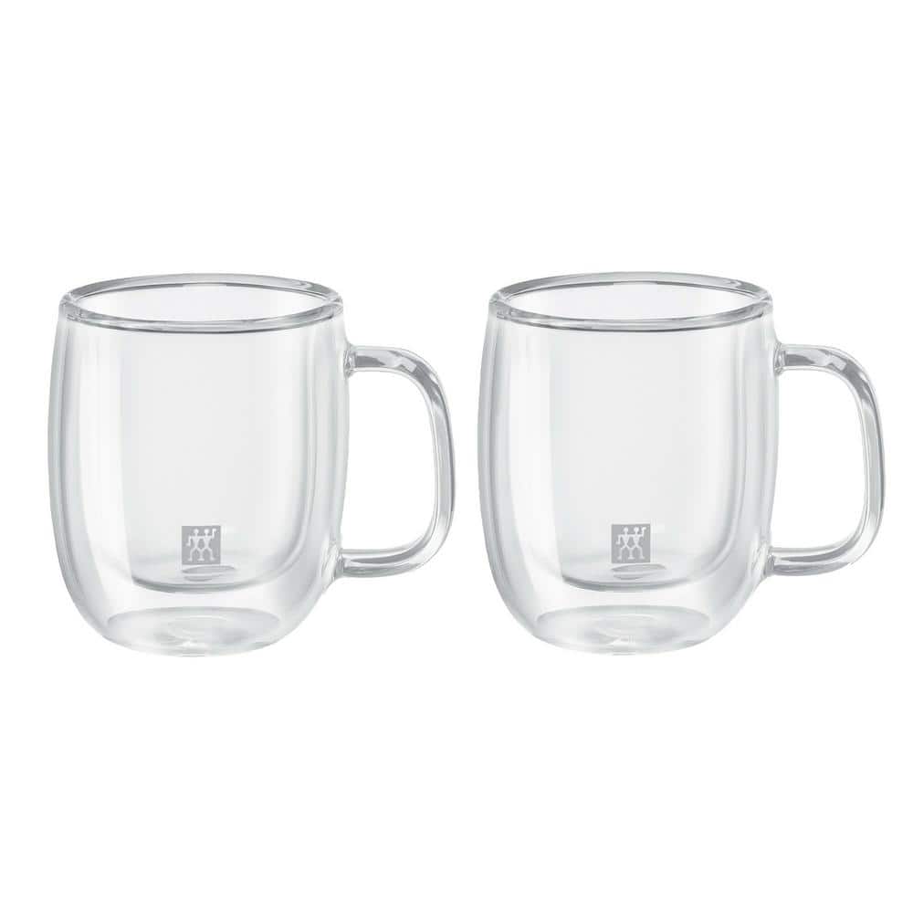 Sorrento Plus 2-pc Double-Wall Glass Espresso Mug Set - Hercitys