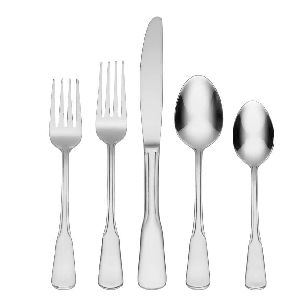 Colonial Boston 20-Piece Silver 18/0-Stainless Steel Flatware Set (Service For 4) - Hercitys