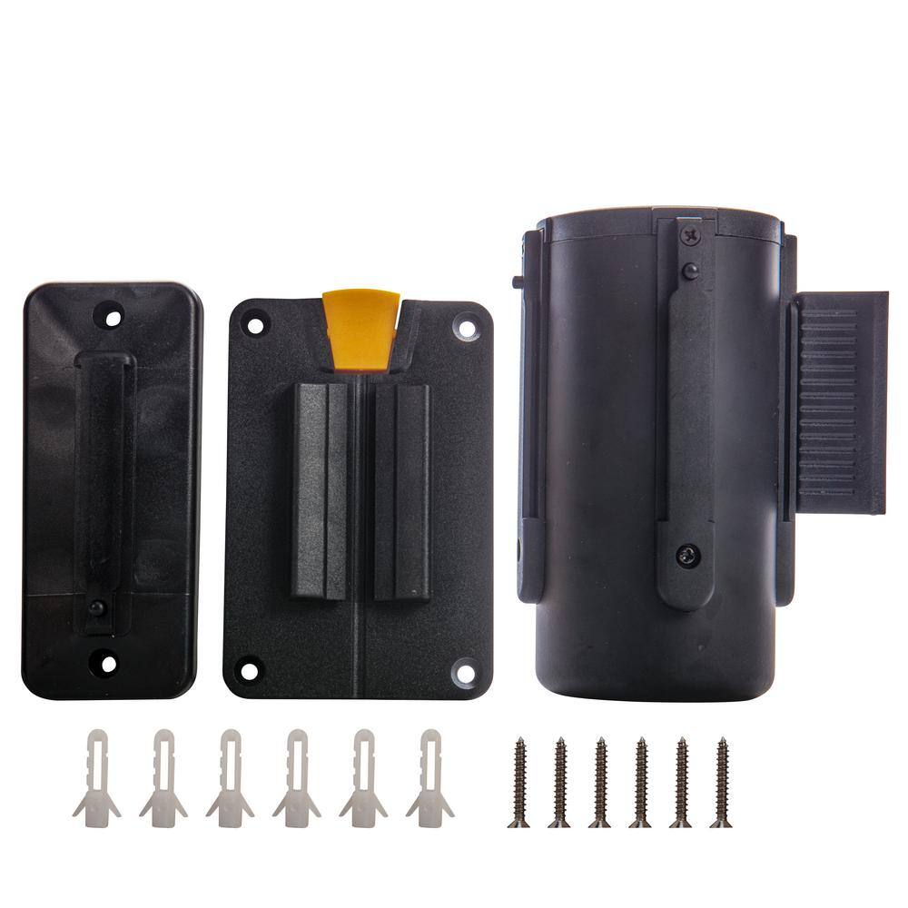 7.5 ft. Black US Weight Magnetic Wall Mount with Retractable Belt - Hercitys