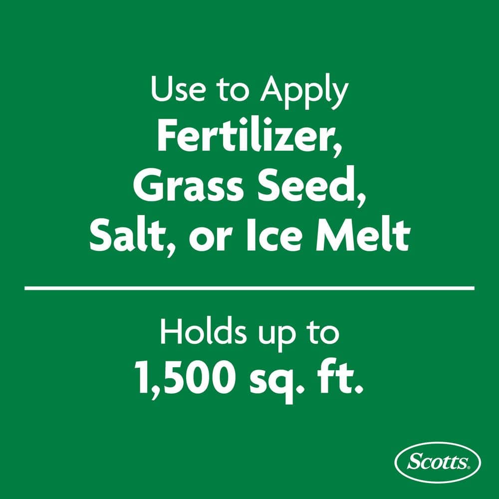 Whirl Hand-Powered Spreader Holds up to 1,500 sq.ft., Handheld Spreader for Seed, Fertilizer, Salt and Ice Melt - Hercitys