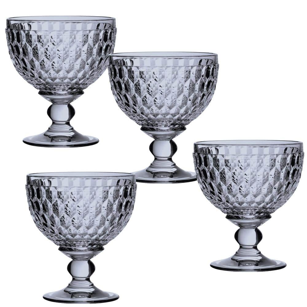 Boston Blue Champagne Glasses (Set of 4) - Hercitys