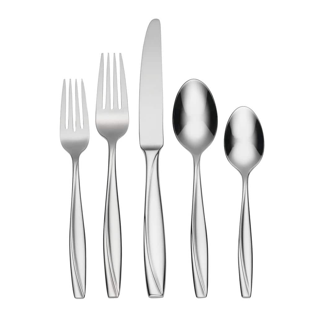 Camryn Mirror 20-Piece Silver 18/0-Stainless Steel Flatware Set (Service for 4) - Hercitys
