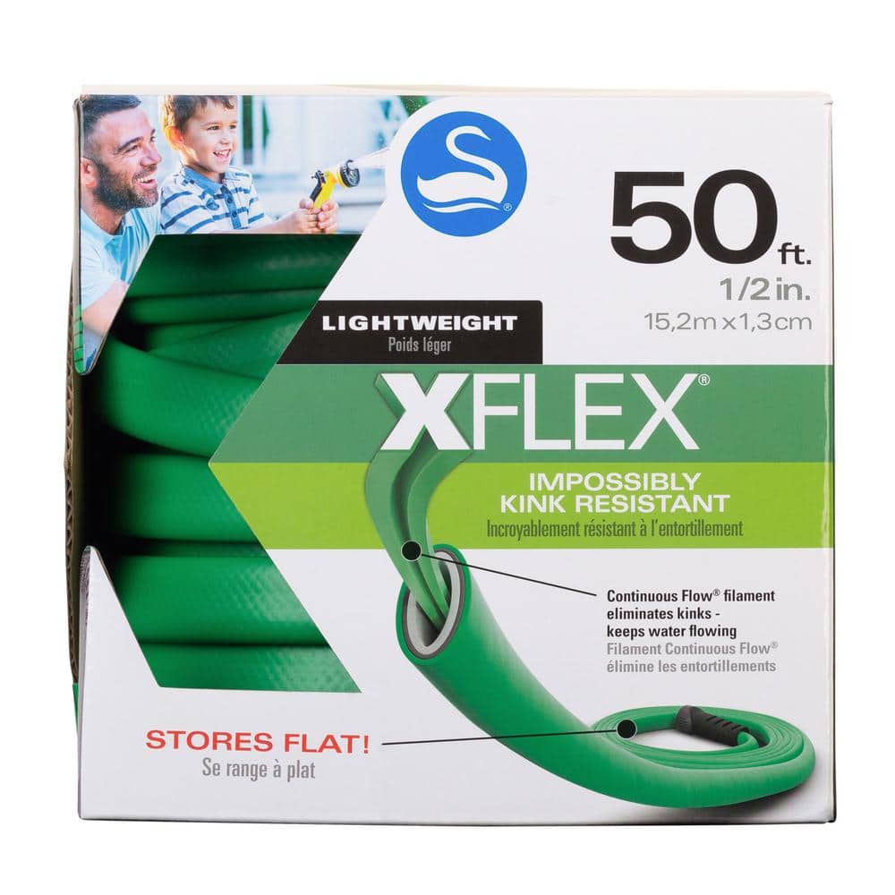 XFlex 1/2 in. x 50 ft. Heavy-Duty Hose - Hercitys