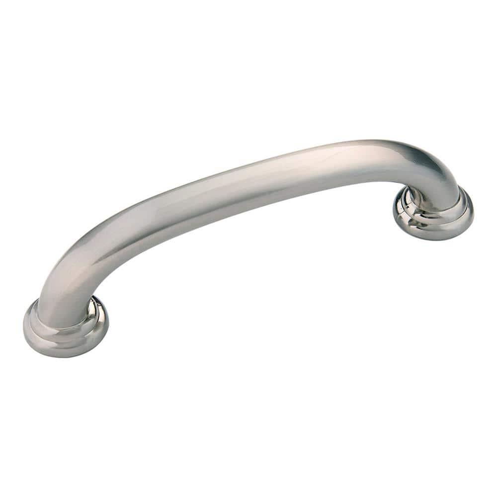 Zephyr Collection Pull 3-3/4 in. (96mm) Center to Center Satin Nickel Finish Modern Zinc Bar Pull (10-Pack) - Hercitys
