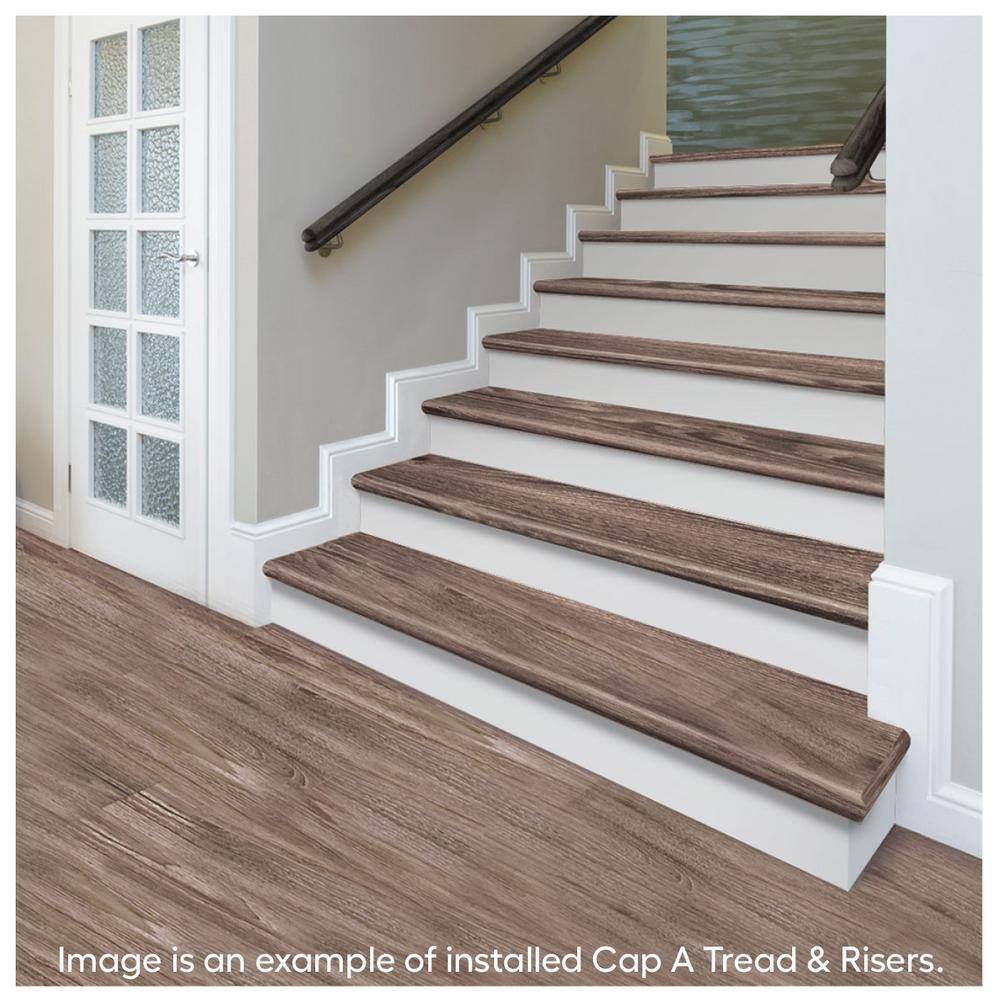 Hillsburn 47 in. L x 7.37 in. W x 0.56 in. T Laminate Stair Reversible Riser - Hercitys