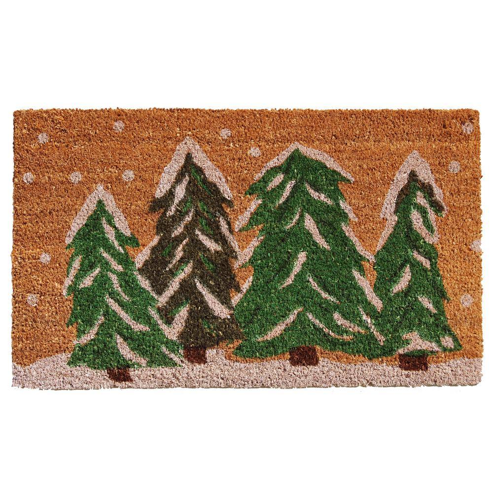 Winter Wonderland 17 in. x 29 in. Coir Door Mat - Hercitys