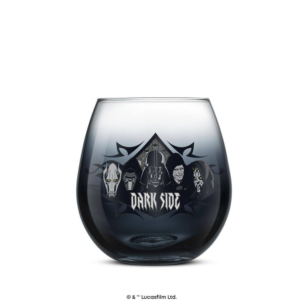 Star Wars Darkside Stemless Drinking Glasses, 15-Ounce, Set of 4 - Hercitys