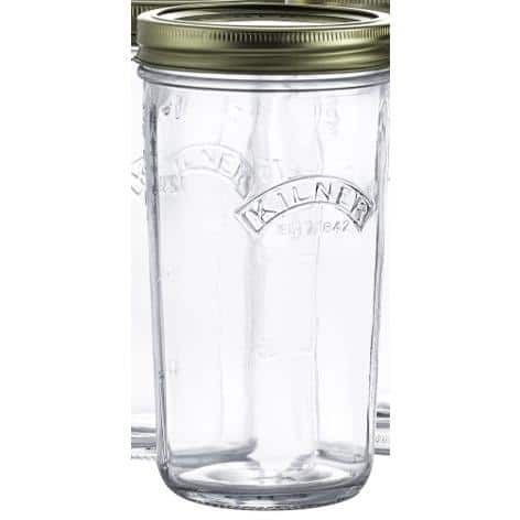 Canning Glass Wide Mouth Canning Jar 17 oz. – (Set of 6) - Hercitys