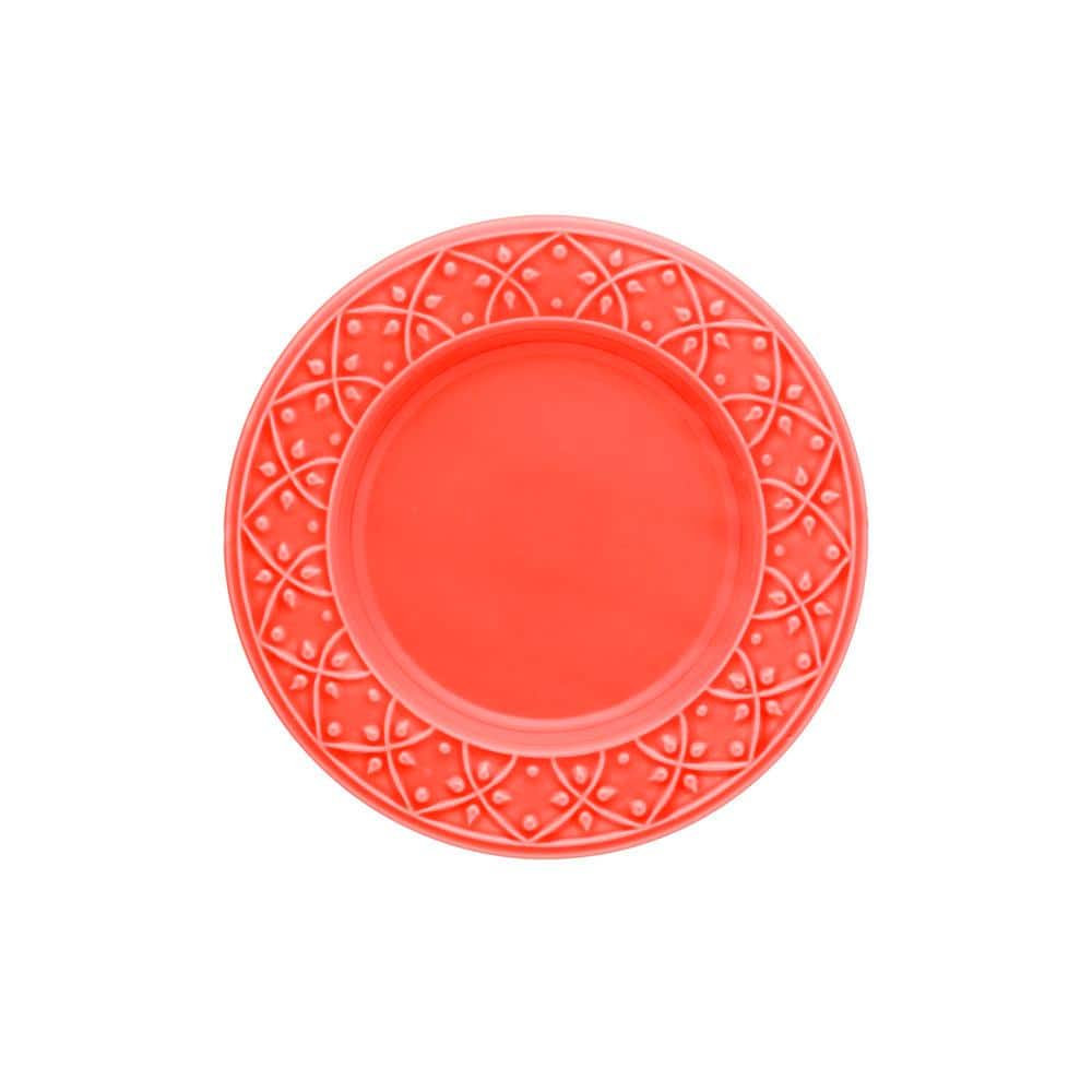 7.87 in. Mendi Coral Salad Plates (Set of 6) - Hercitys