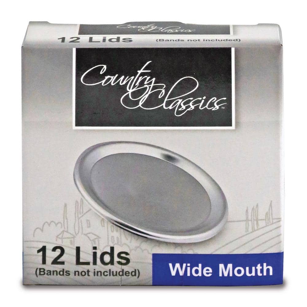 Wide Mouth Food Storage Lids (4-Packs of 12) - Hercitys