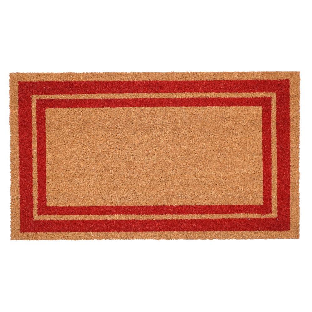 Red Border Doormat 24″ x 36″ - Hercitys