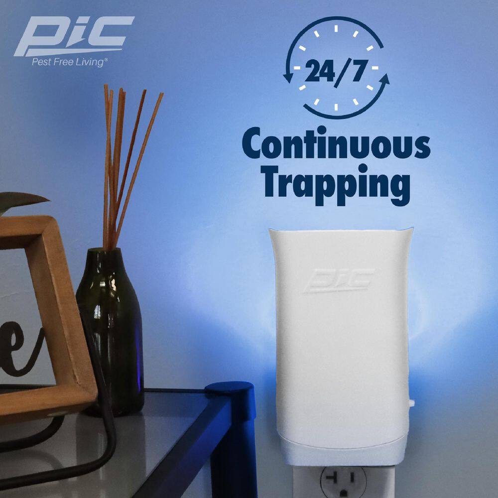 Flying Insect Light Trap Refill, Attracts and Trap House Flies, Fruit Flies, and Gnats-(3-Refill Cartridges) - Hercitys