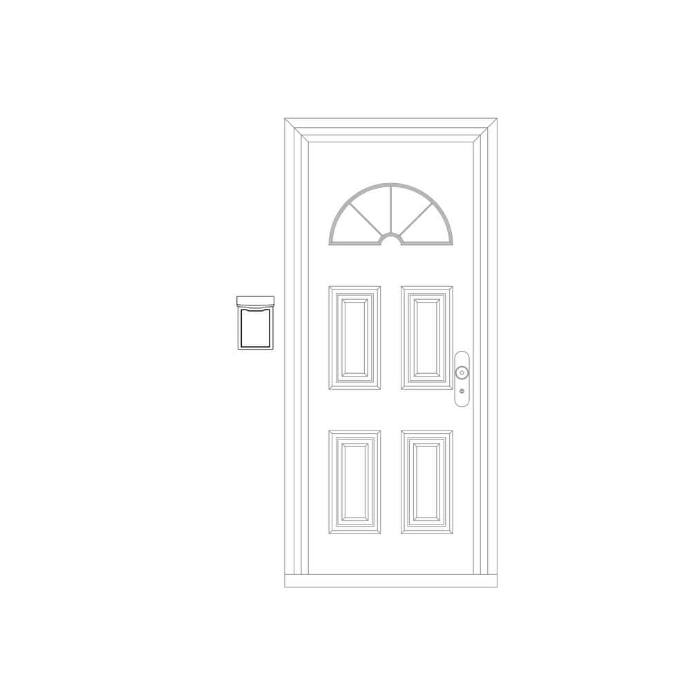 Marina Black Small Steel Wall Mount Mailbox - Hercitys