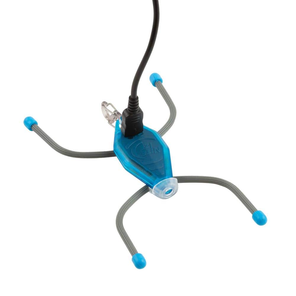 BugLit Rechargeable Micro Flashlight in Bright Blue/Charcoal - Hercitys