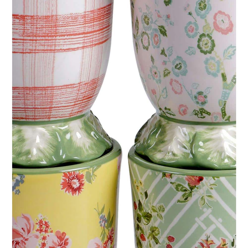 English Garden 3-D Oval 15.5 in. Multicolored Platter - Hercitys