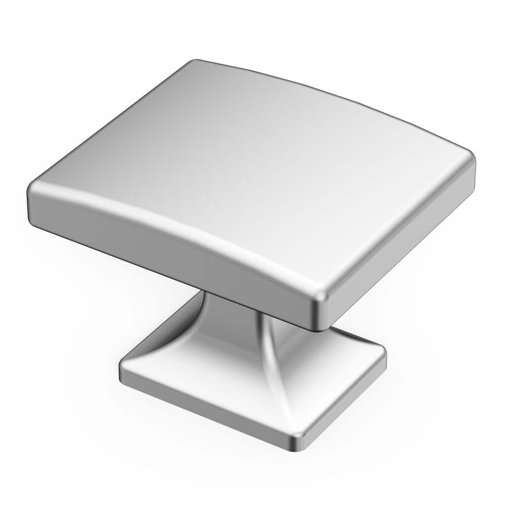 Forge Collection 1-7/16 in. x 1-1/4 in. Cabinet Knob Classic Chrome Drawer, Kitchen, Bathroom (10-Pack) - Hercitys