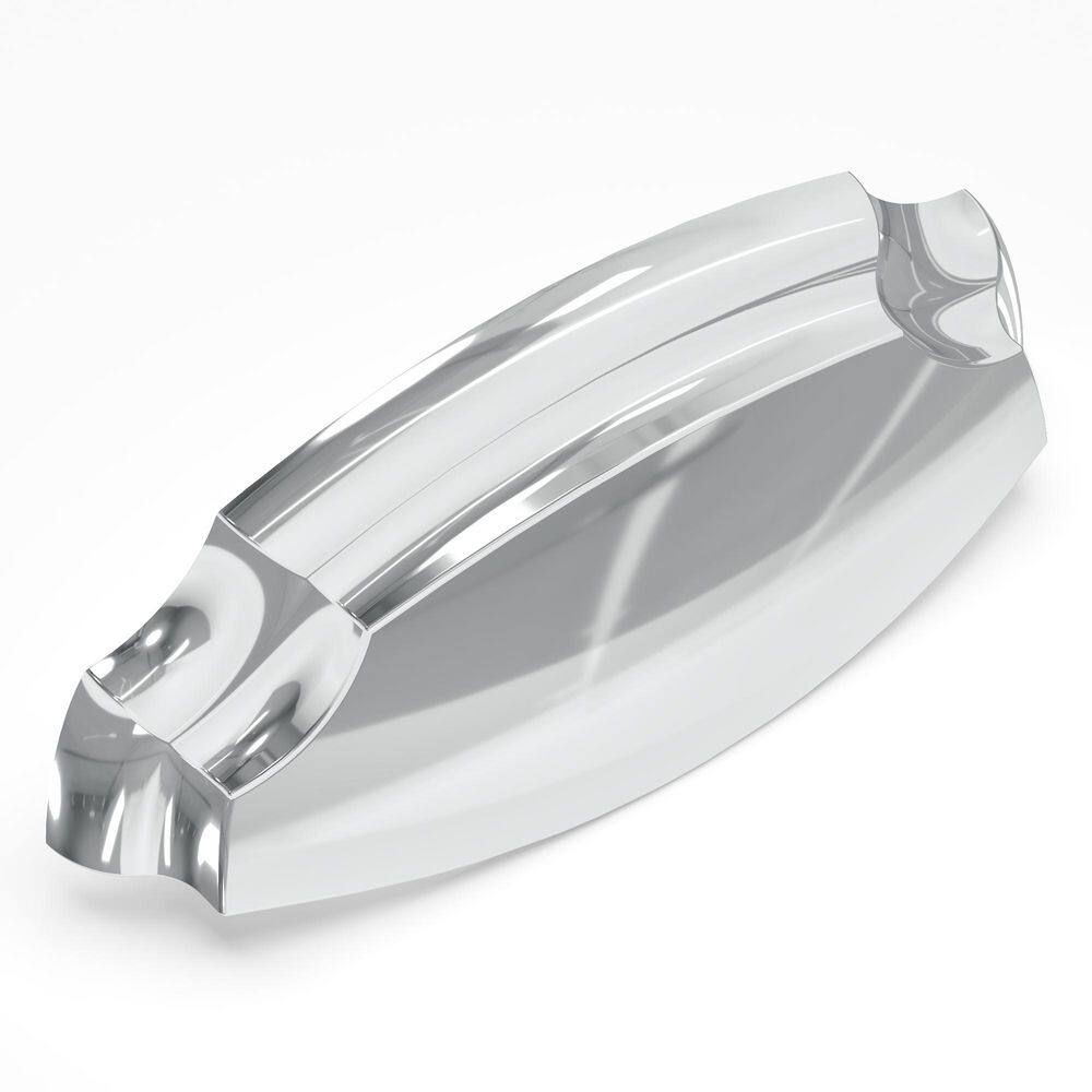 Veranda Collection 3 in. (76 mm) and 3-3/4 in. (96 mm) Chrome Drawer Cup Pull (10-Pack) - Hercitys