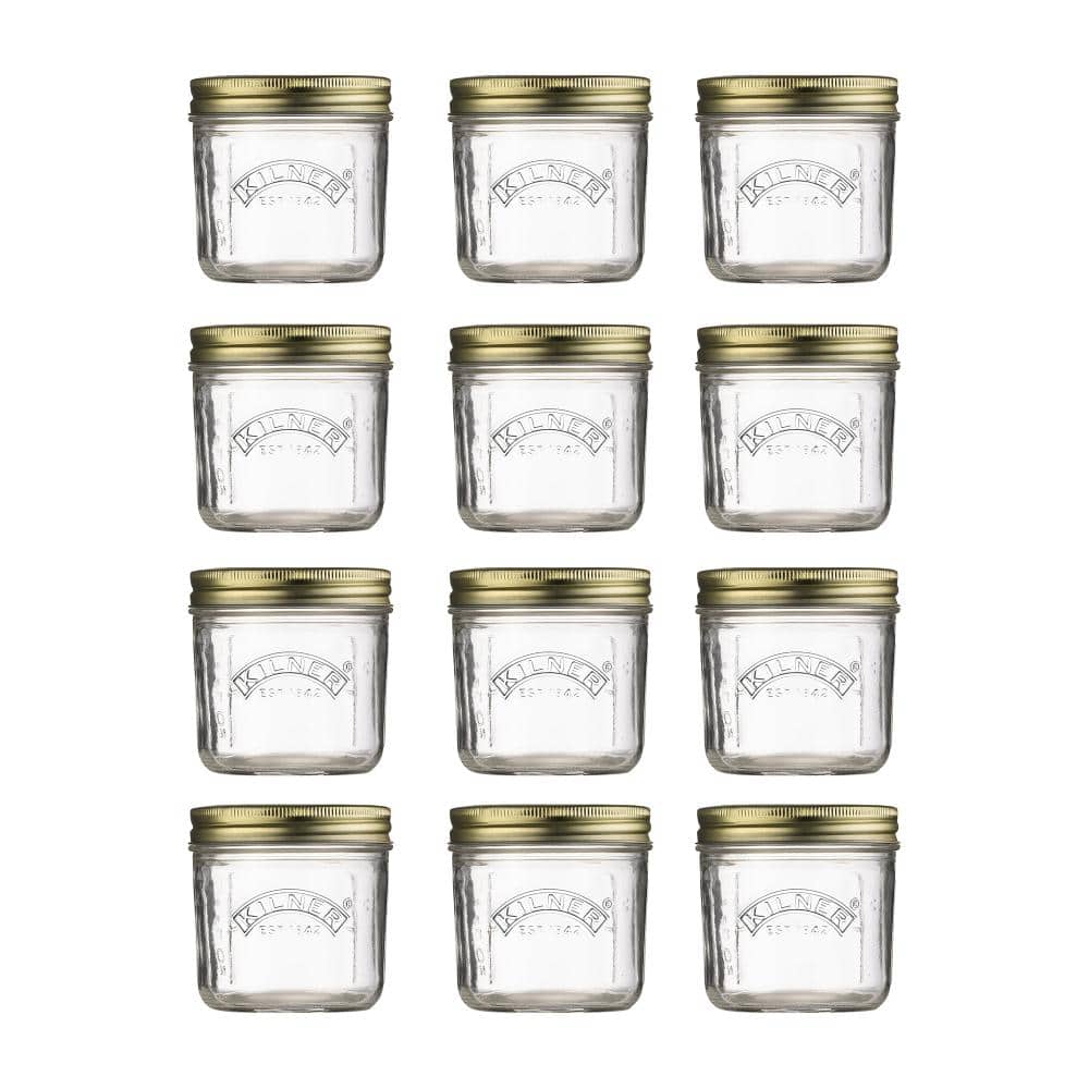 Canning Glass Wide Mouth Canning Jar 7 oz. – (Set of 12) - Hercitys