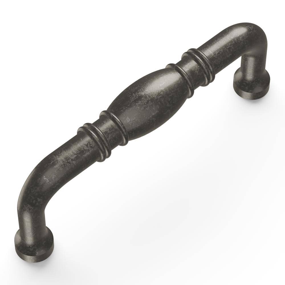 Williamsburg 3 in. (76 mm) Distrressed Black Nickel Vibed Cabinet Pull Bar Pull (10-Pack) - Hercitys
