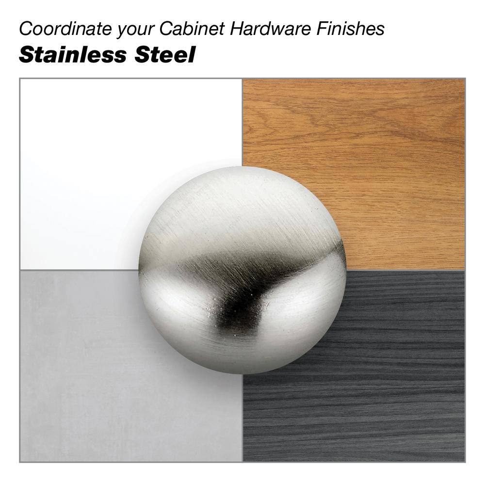 Piacenza Collection 6-5/16 in. (160 mm) Modern Brushed Stainless Steel Cabinet Bar Pull - Hercitys